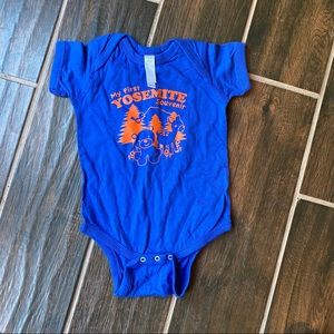 Yosemite Souvenir Onsie Royal Blue Size 12 months